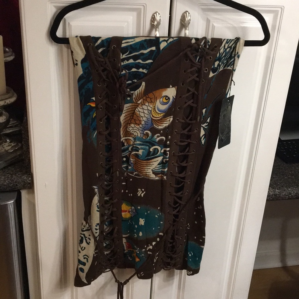 Ed hardy tube top dress